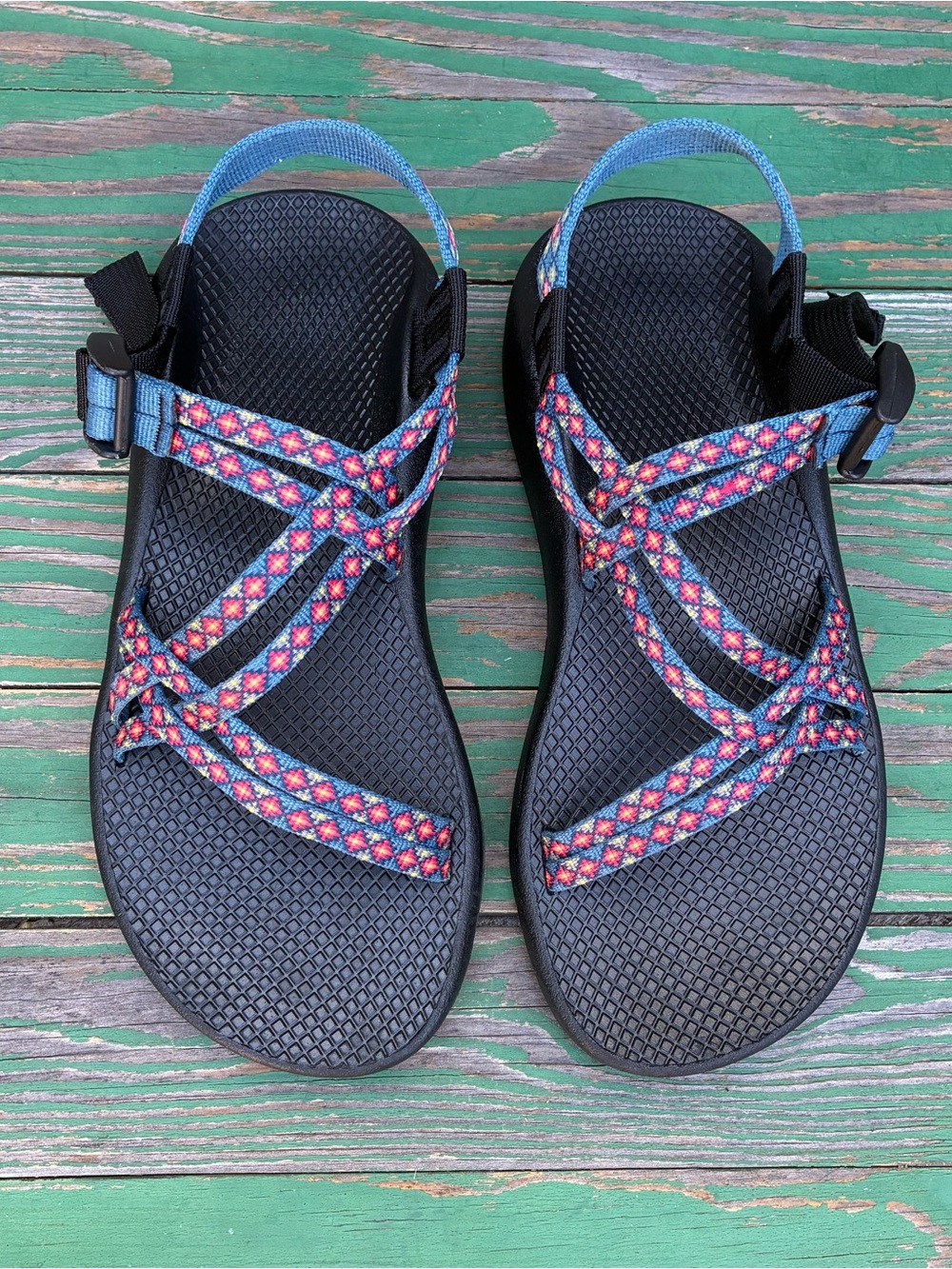 Chaco ZX1 Classic Sandals Multicolor Womens Sz 9 Beach Hiking ActiveWear